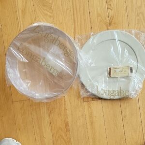 Longaberger 13 In Round Keeping Basket Protector And Lid